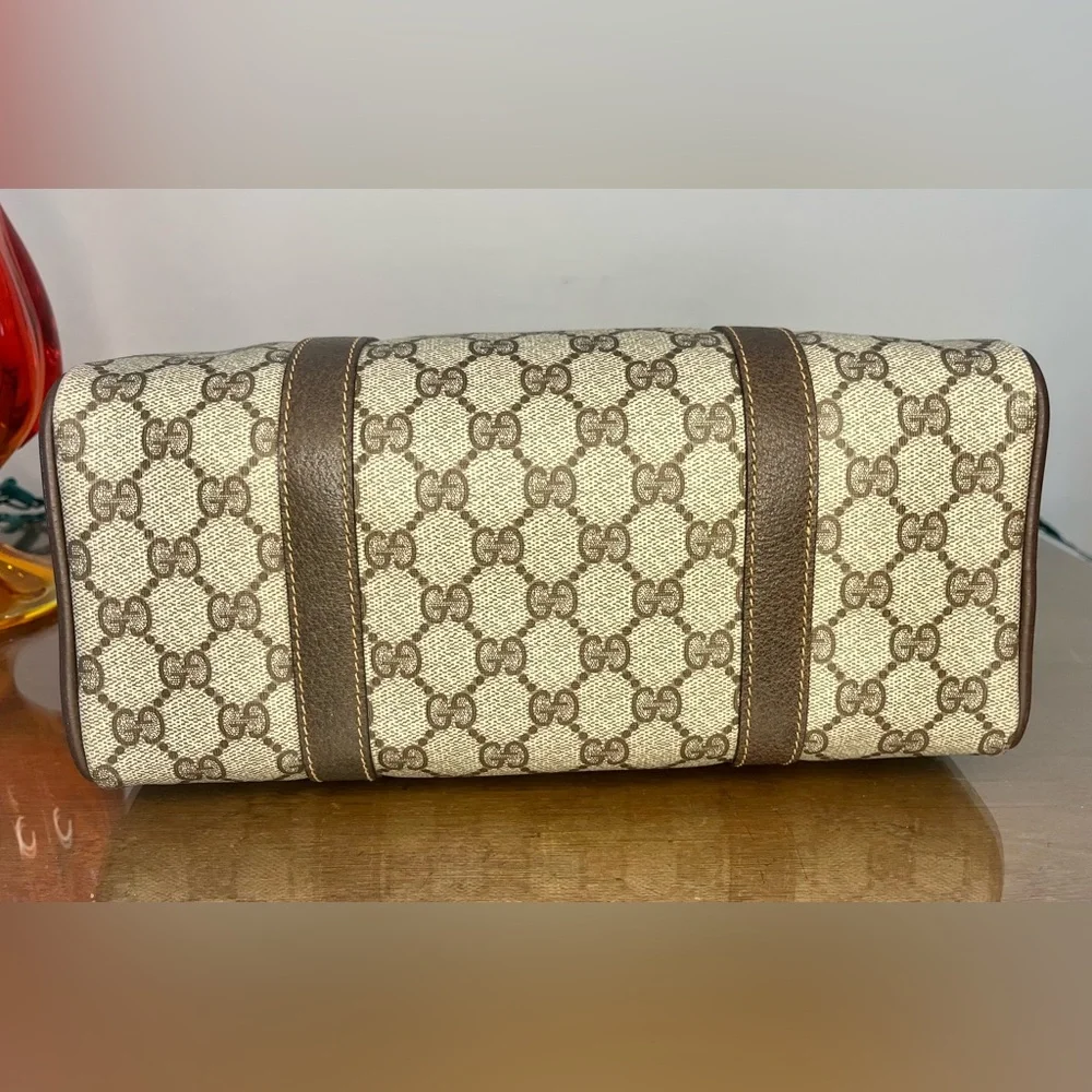 SOLD: Vintage Gucci Sherry Line Boston Bag Authentic 1980’s w/Dust Cover - Picture 10 of 17